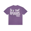 F Their Opinions Printed Dark Lavender T-shirt