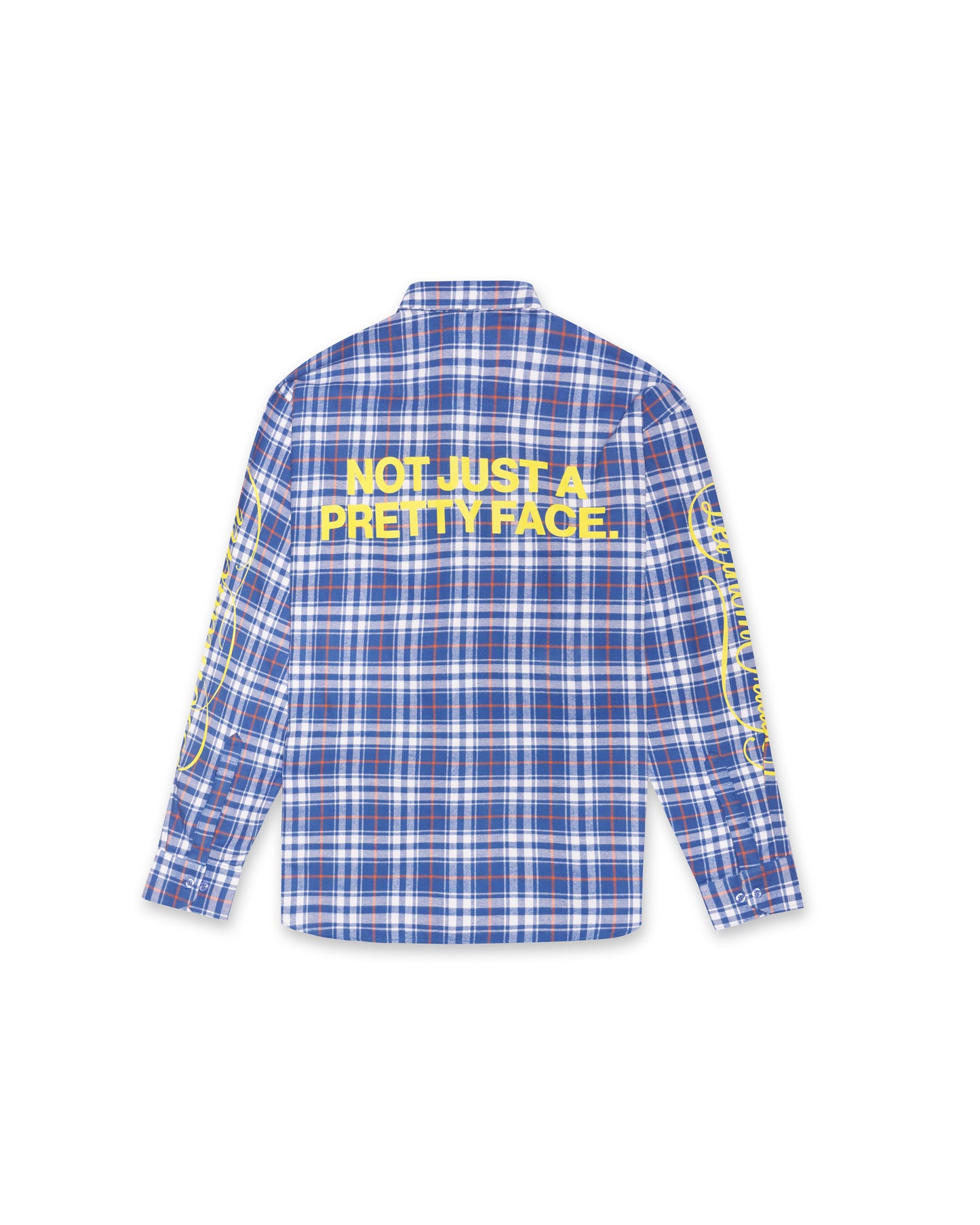 Not Just A Pretty Face Blue Shirt