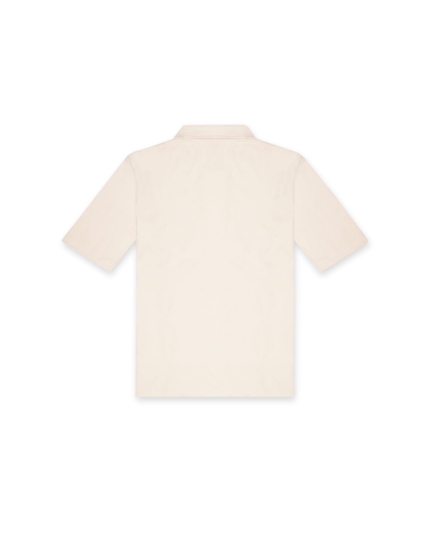 Textured Polo Cream T-shirt (Regular Fit)