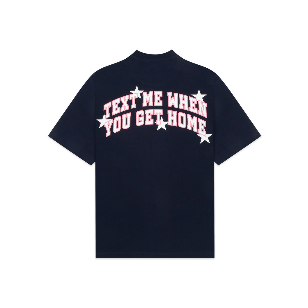 Text Me Navy Blue Tshirt