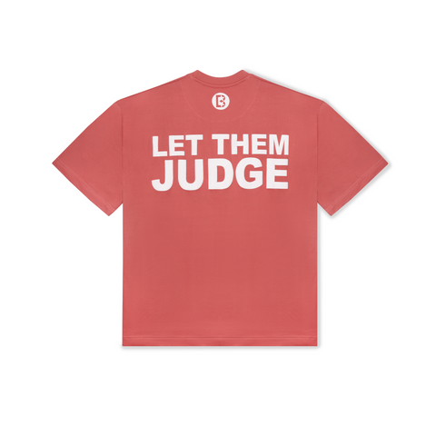 Let Them Judge Printed Plum T-shirt