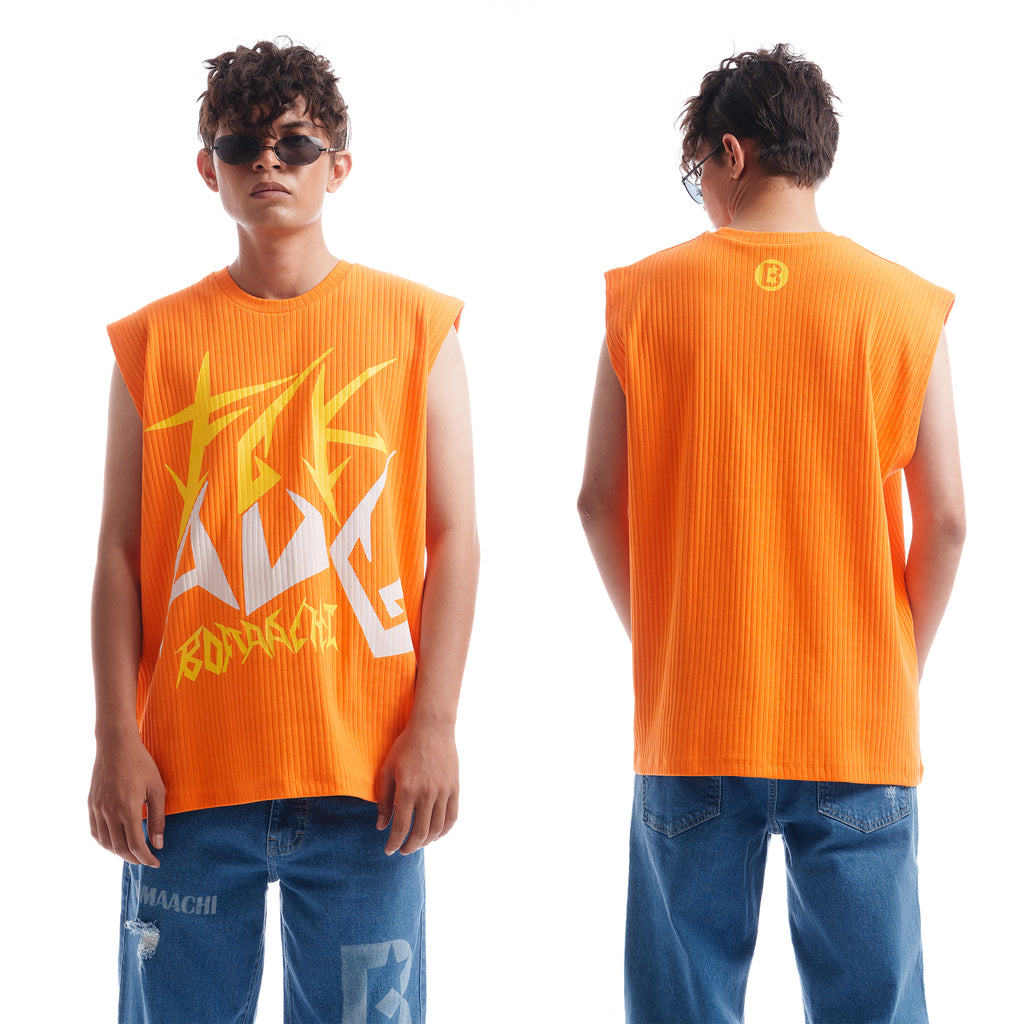 Fck Avg Oversized Bright Orange Vest BOMAACHI