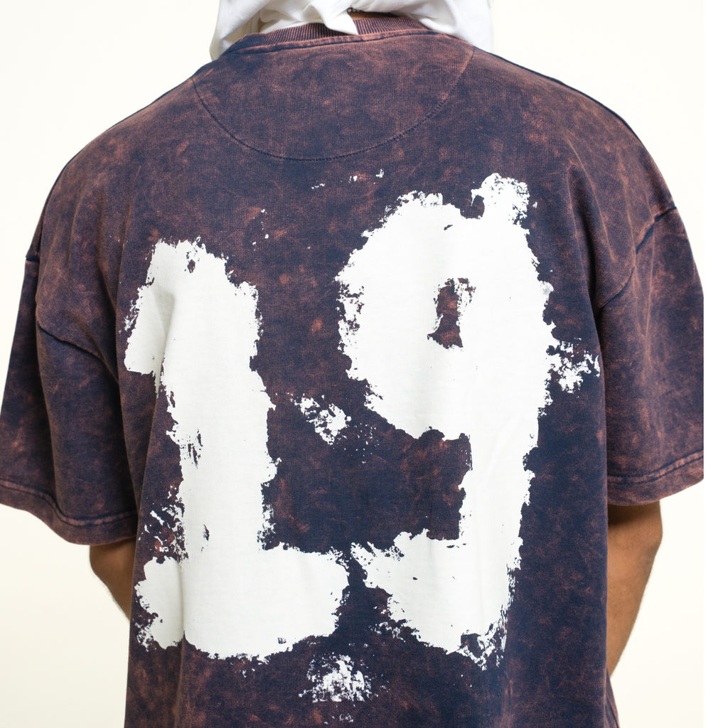 Navy Blue Acid Washed T-shirt