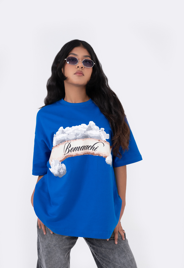 Angel in Clouds Cobalt Blue