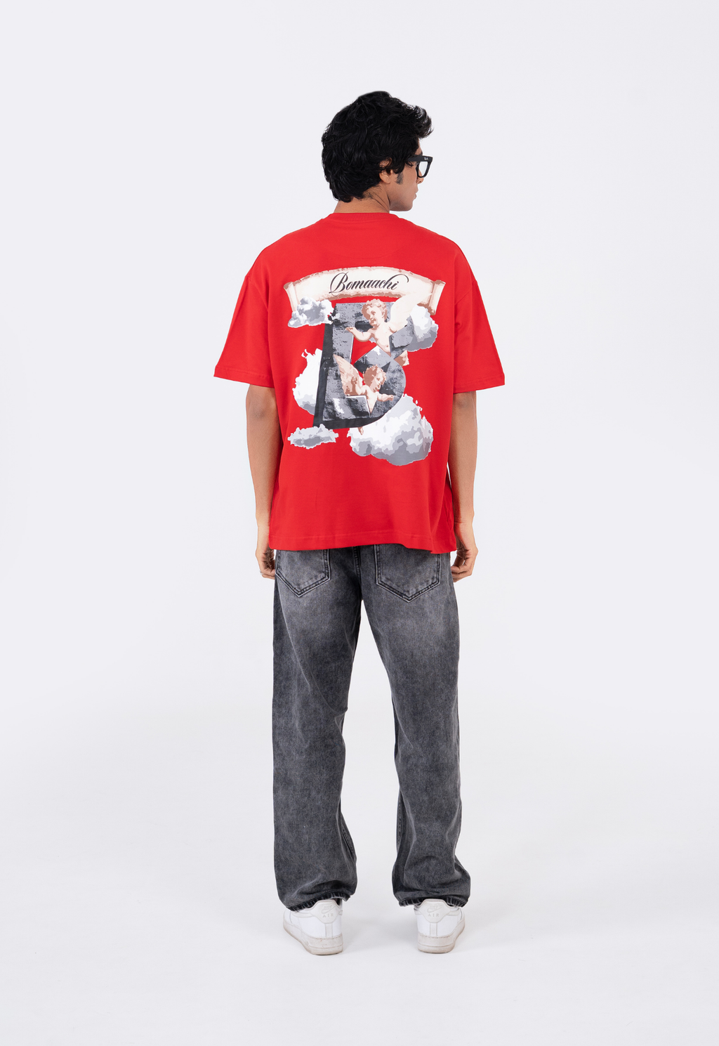 Angel in Clouds Red T-shirt