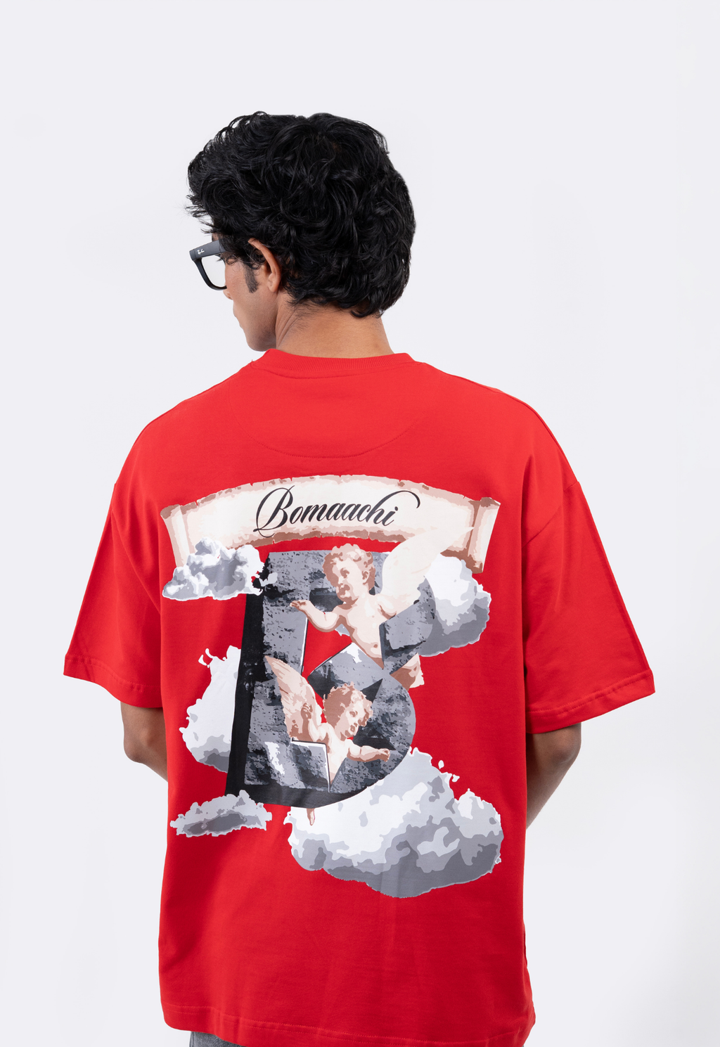 Angel in Clouds Red T-shirt