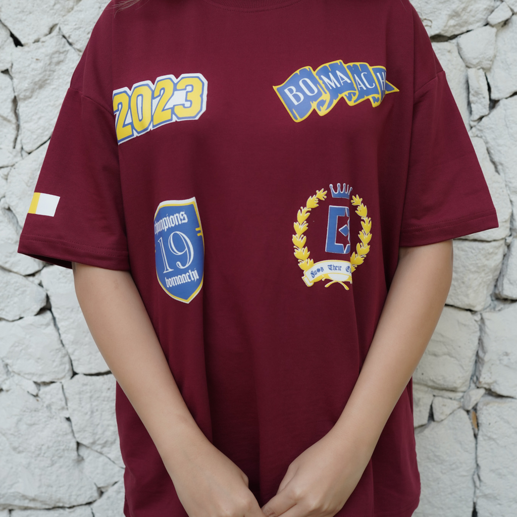 Varsity T-shirt Burgandy