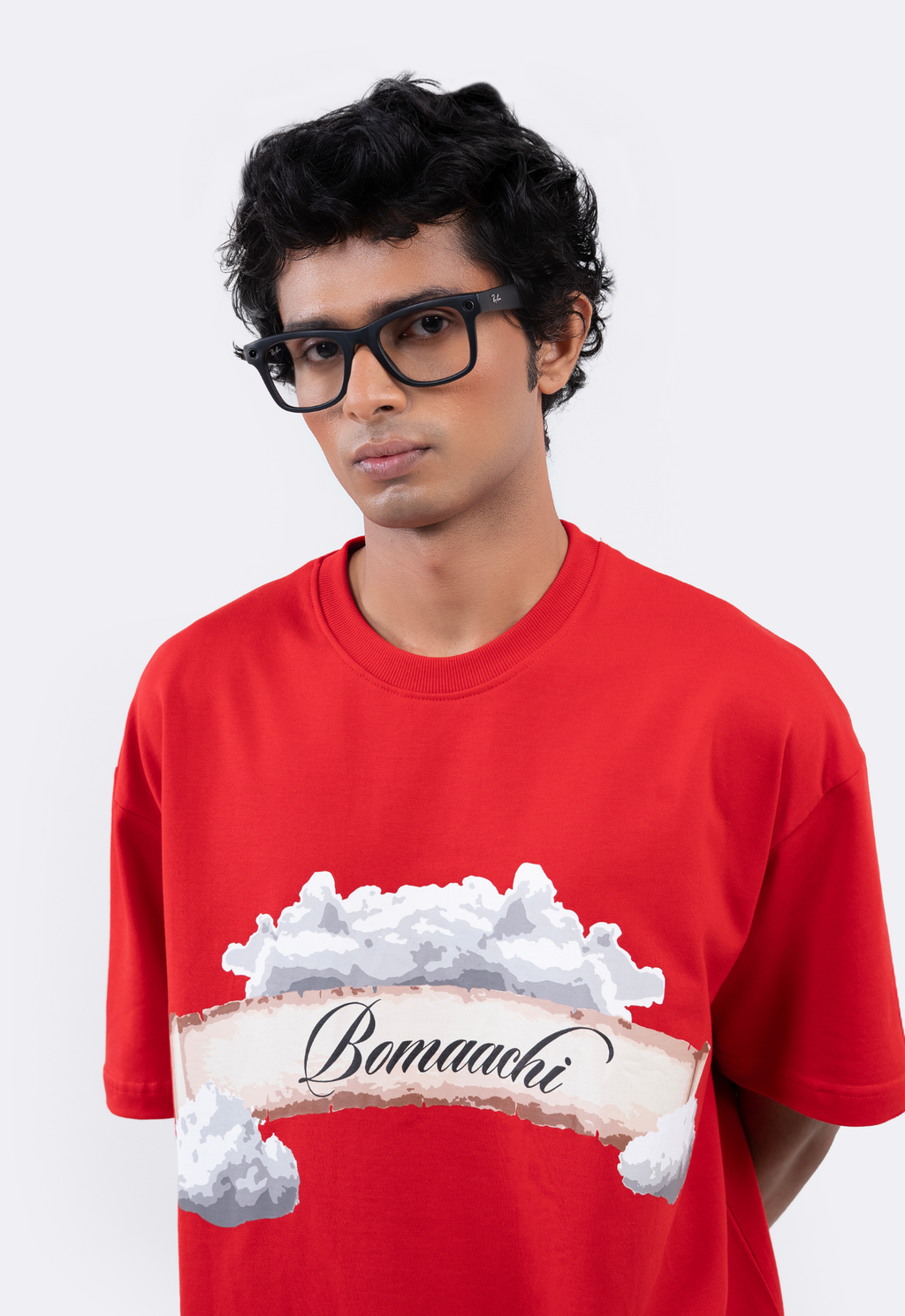 Angel in Clouds Red T-shirt