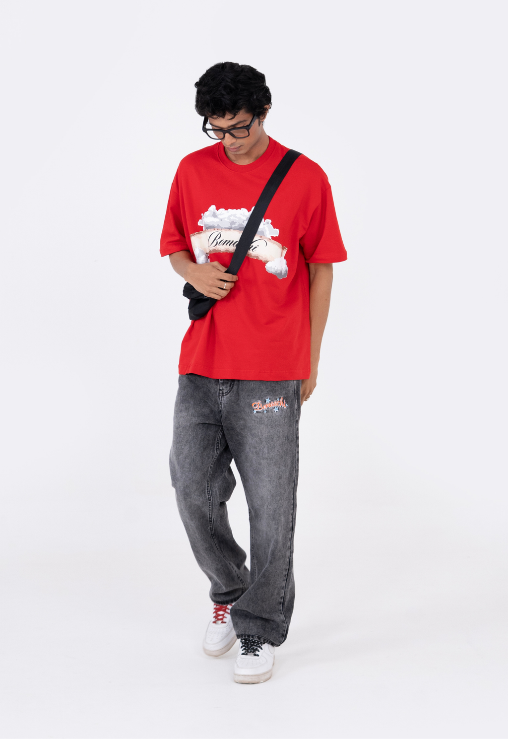 Angel in Clouds Red T-shirt