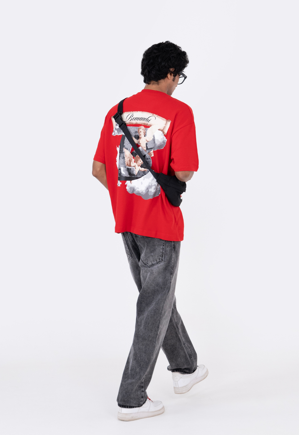 Angel in Clouds Red T-shirt