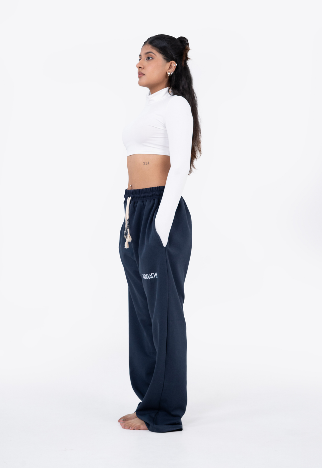 Unisex Navy Blue Track Pant