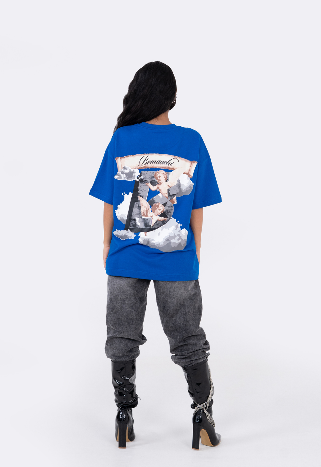 Angel in Clouds Cobalt Blue T-shirt
