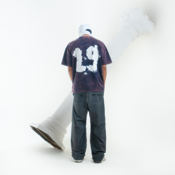 Navy Blue Acid Washed