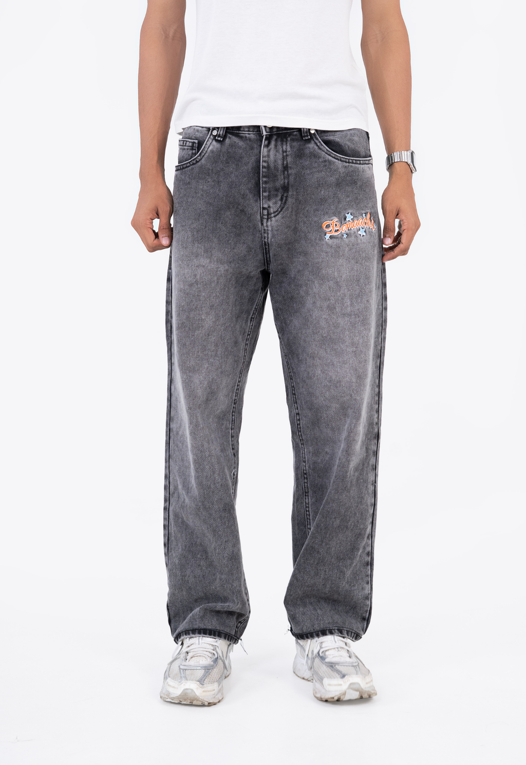 Washed Grey Denim