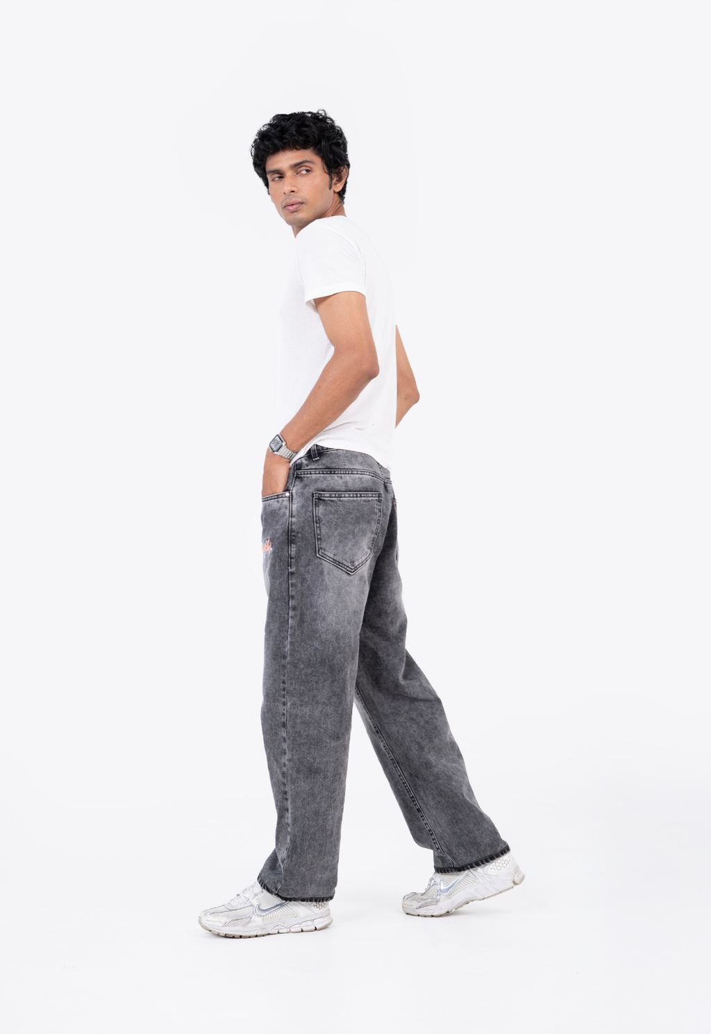 Washed Grey Denim