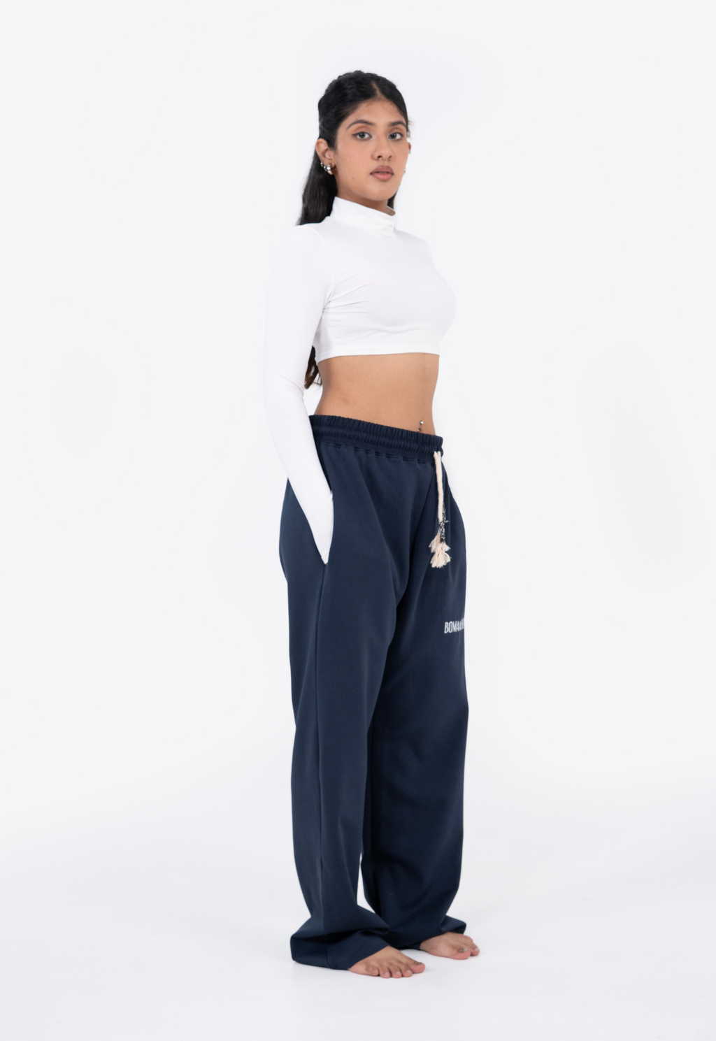 Unisex Navy Blue Track Pant
