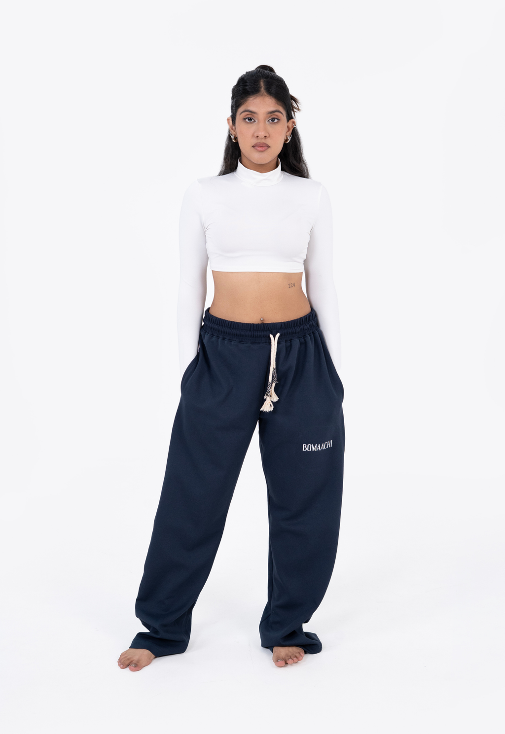 Unisex Navy Blue Track Pant