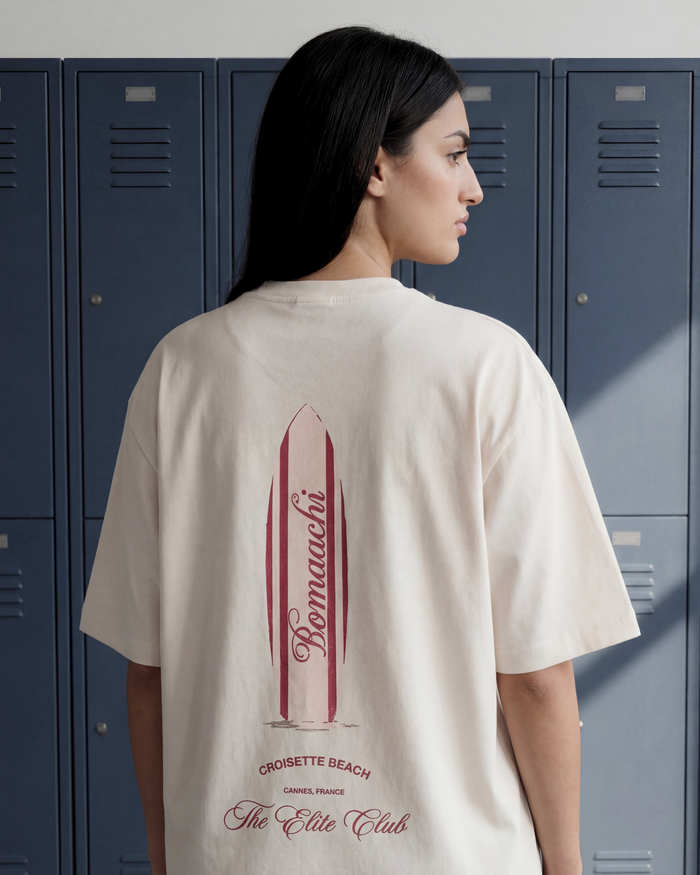 Cannes Beach Surfer Cloud Dancer