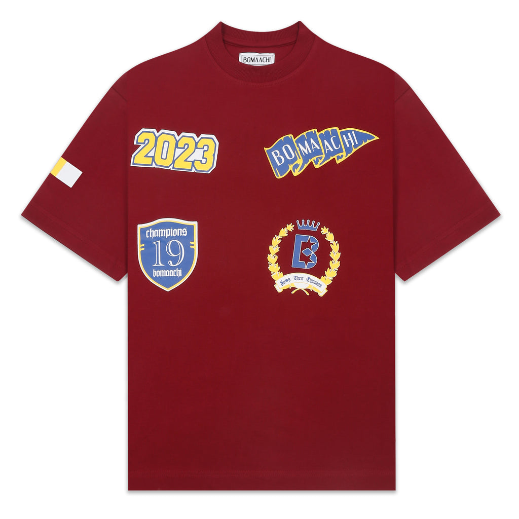 Varsity T-shirt Burgandy