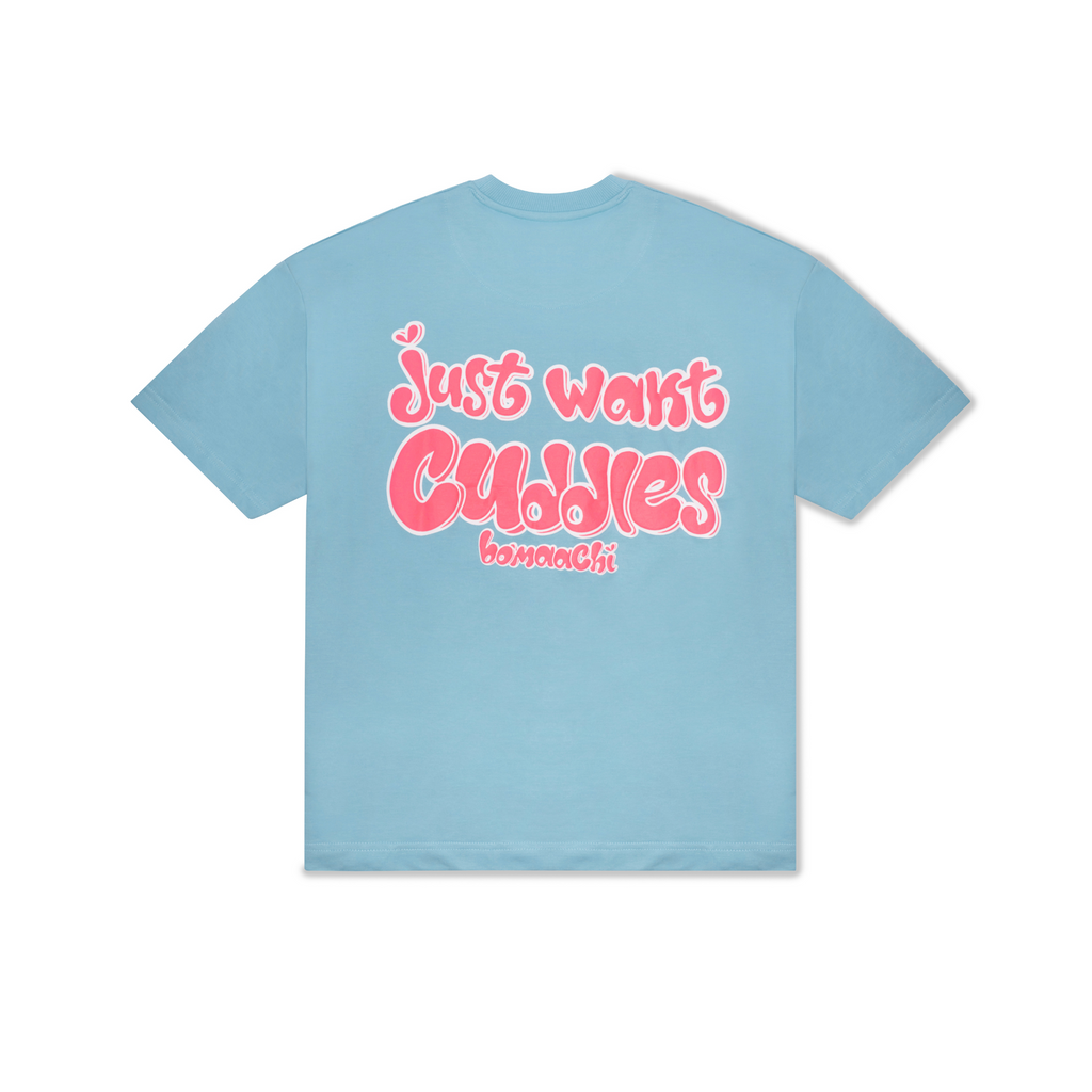 Just Want Cuddles Ocean Blue T-shirt