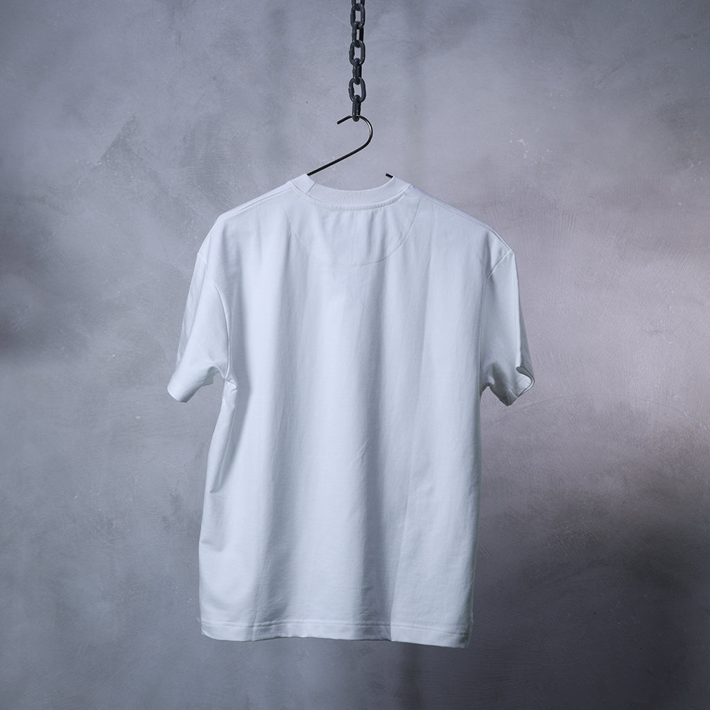 oversized blank white