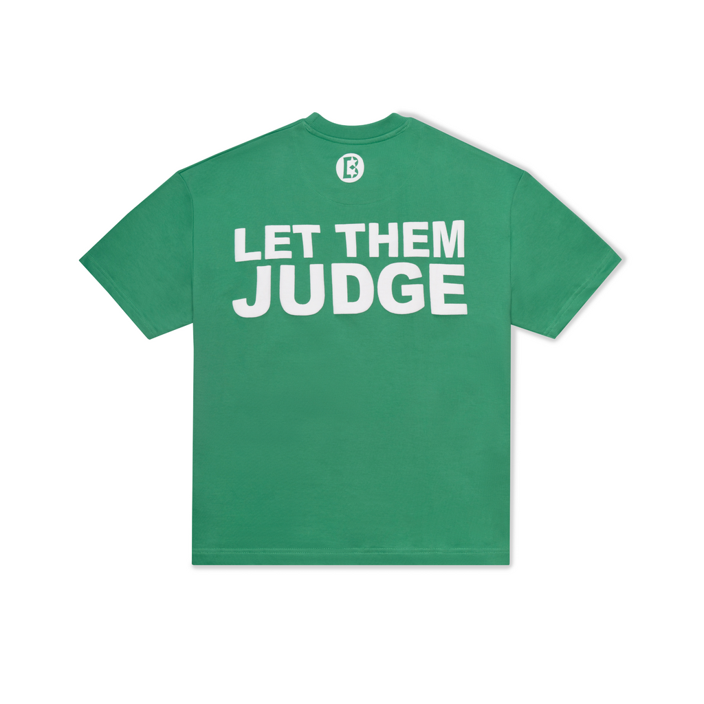 Let Them Judge Printed Lucky Green T-shirt