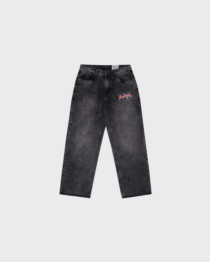 Washed Grey Denim
