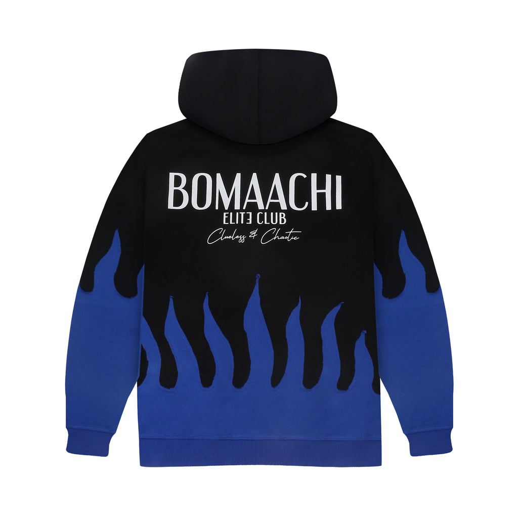 Blue Black Flame Hoodie