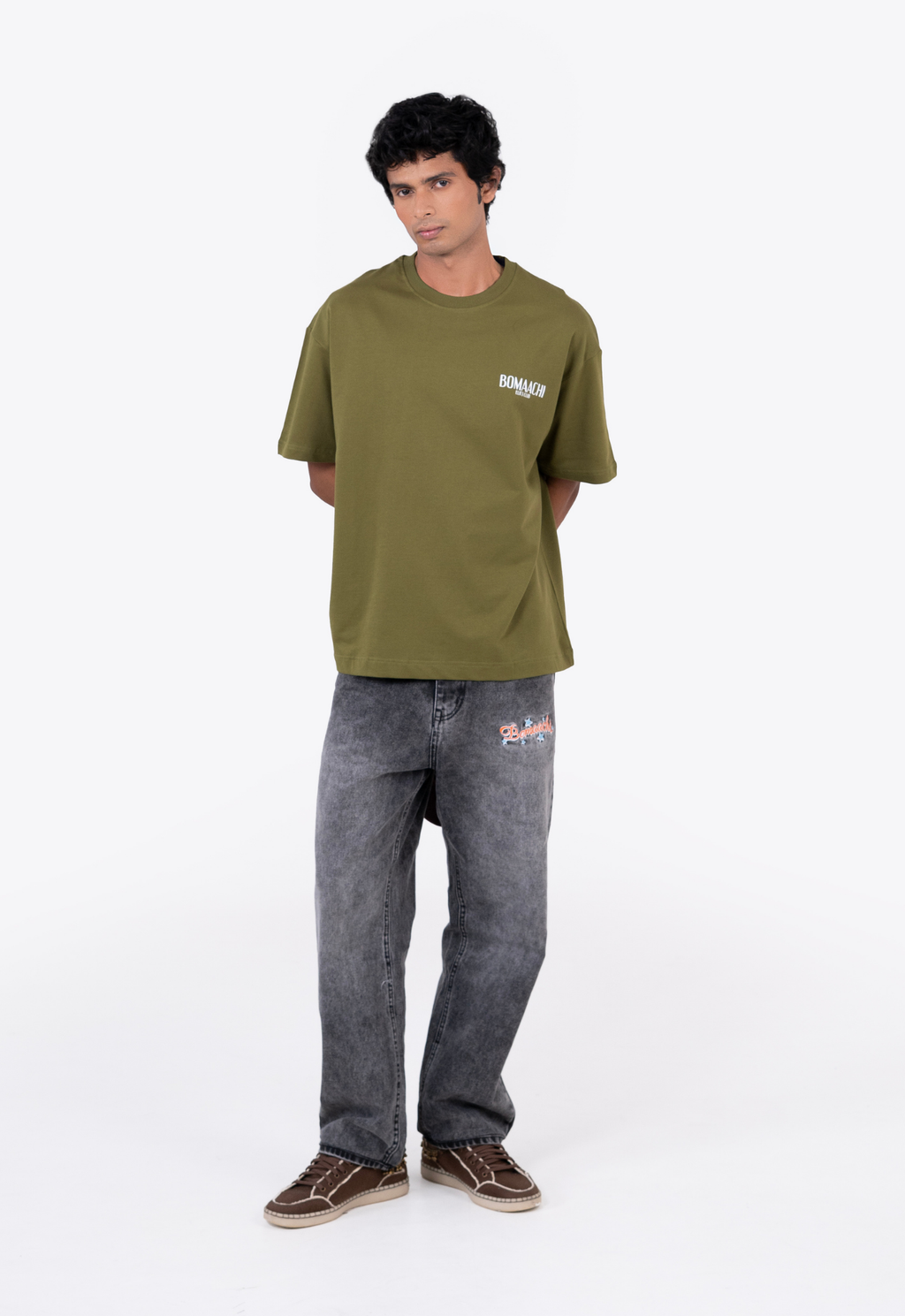 Oversized Blank Army Green