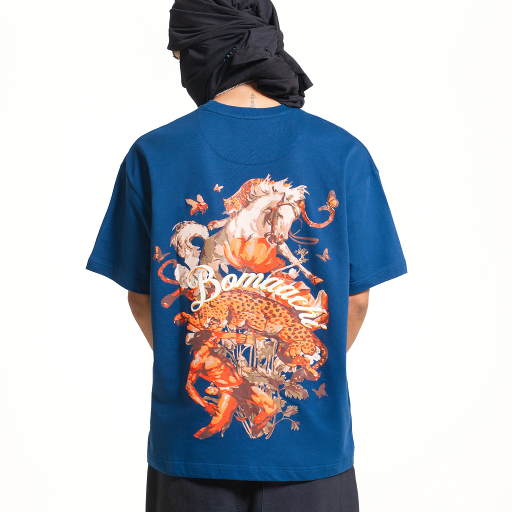 Jungle Chaos Navy Blue T-shirt