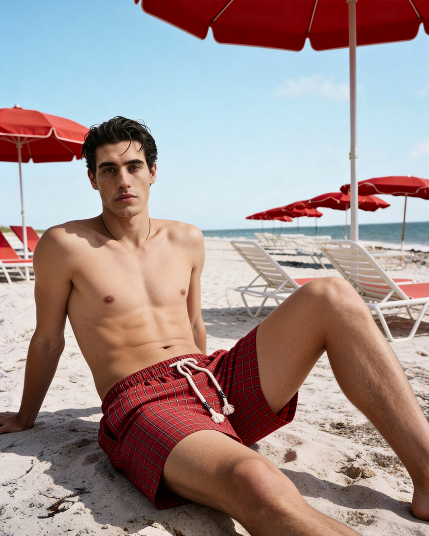 Red Checkered Boxer Shorts