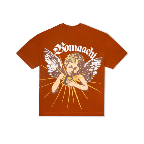 Angel Protects Me Dark Orange T-shirt