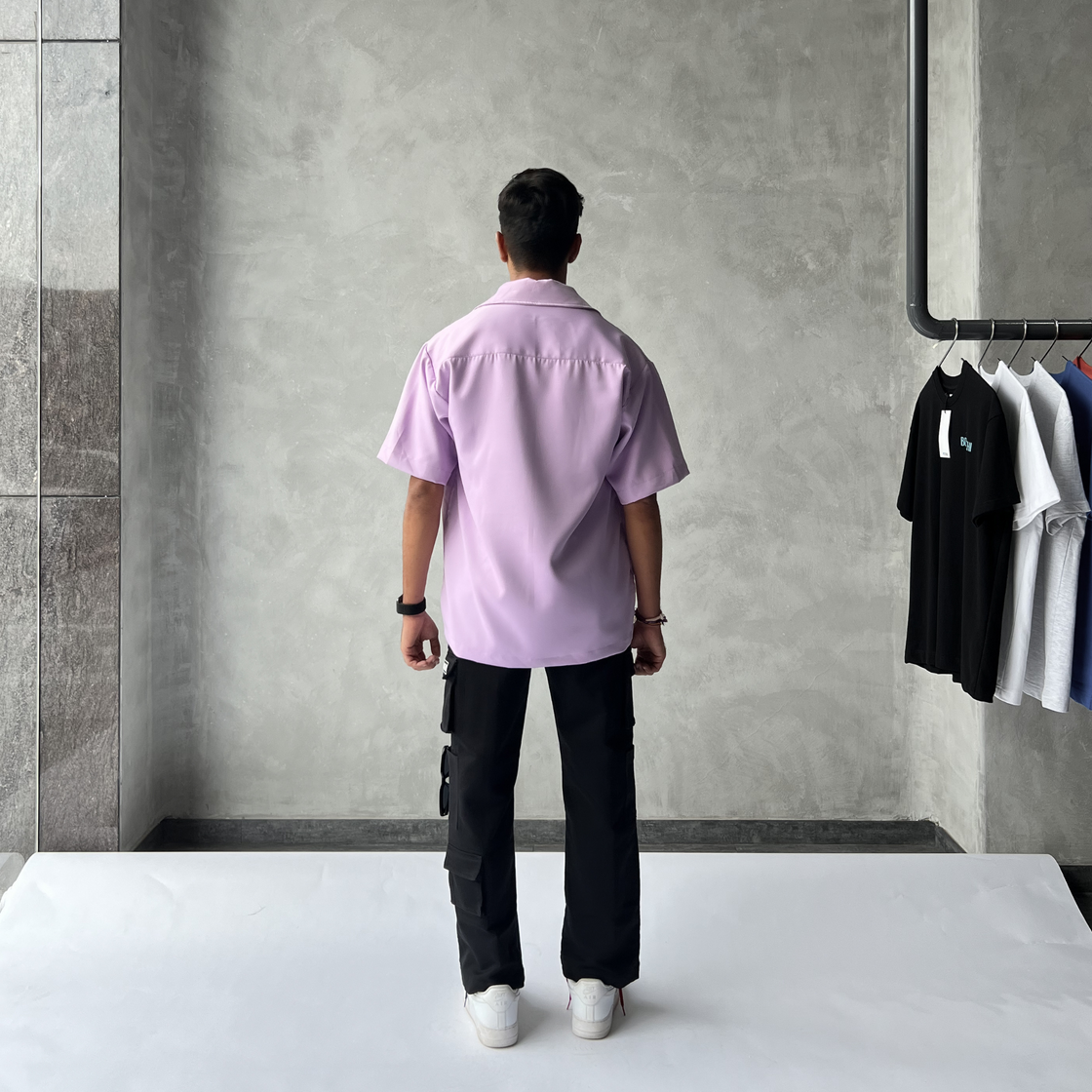 Lilac Statement Embroidered Shirt