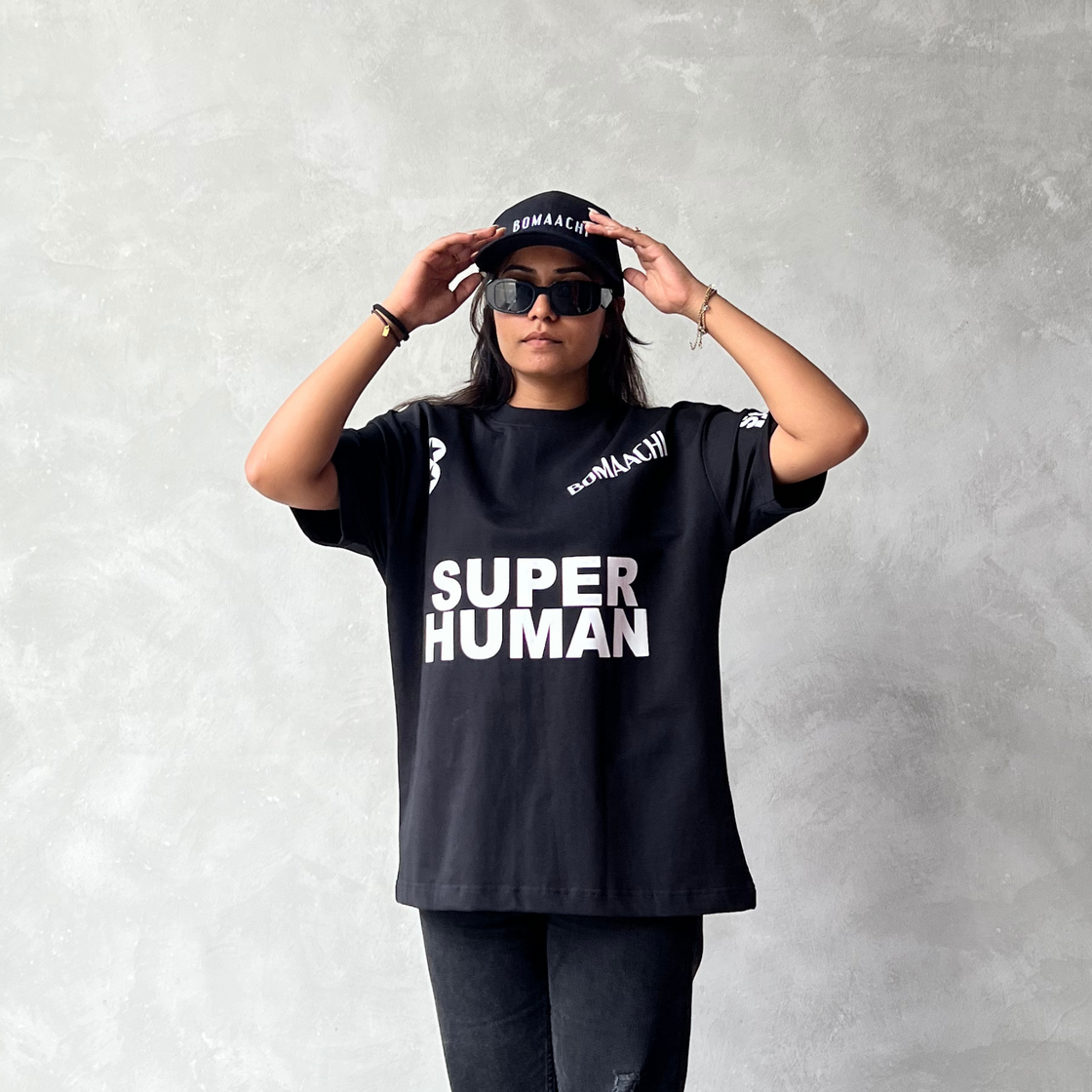 Super Human Black T-shirt