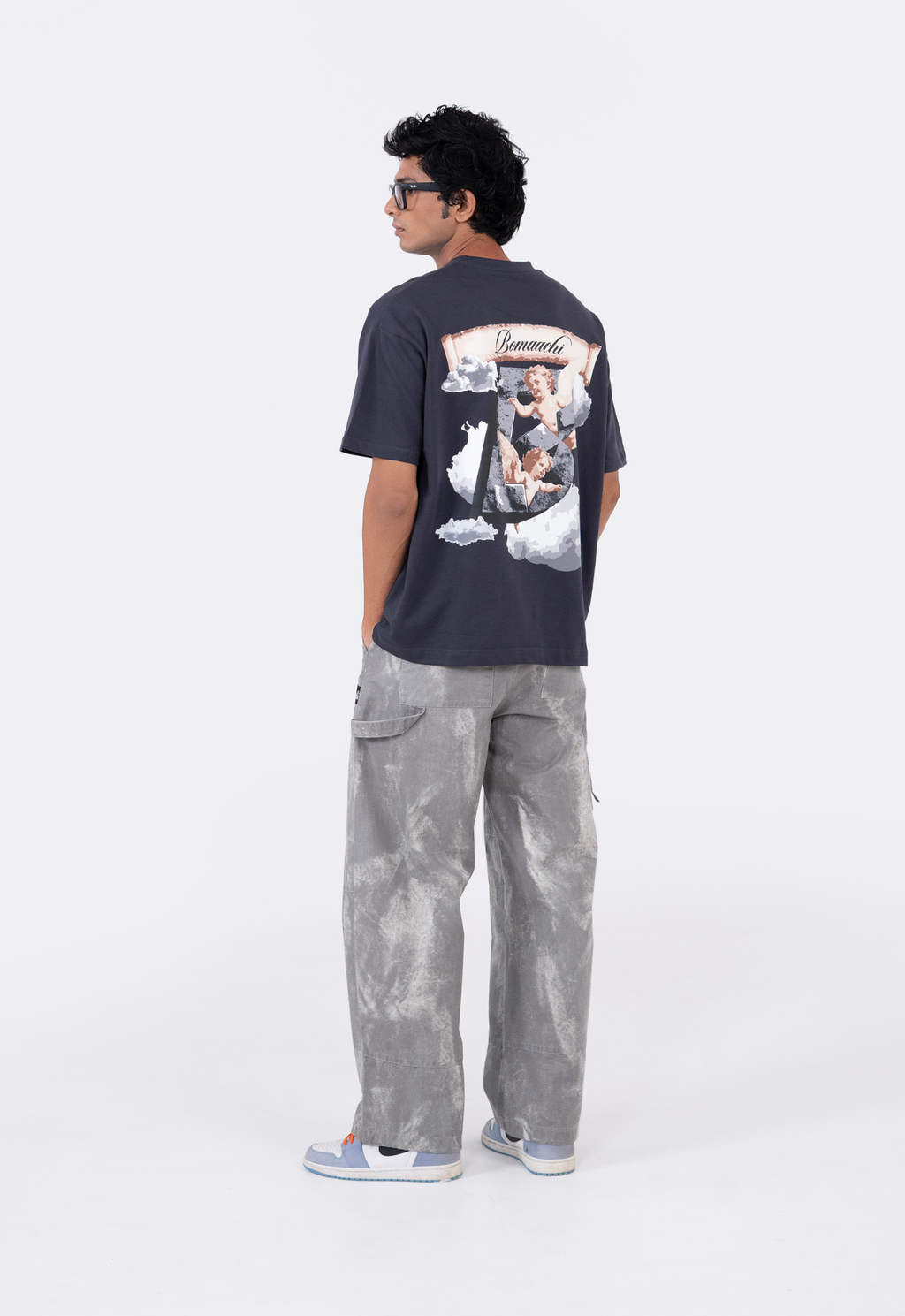 Angel in Clouds dark grey T-shirt