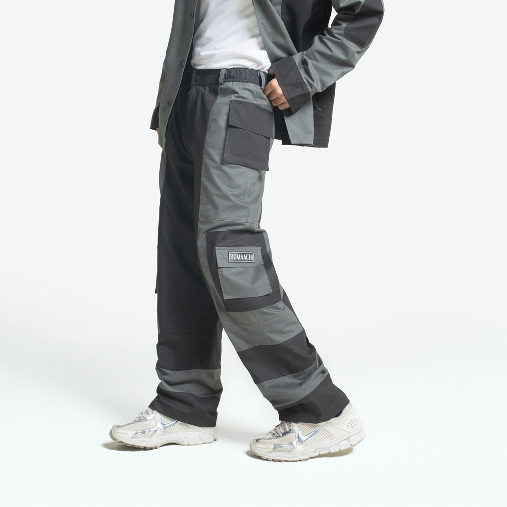 Mad Patched Grey/Black Cargo