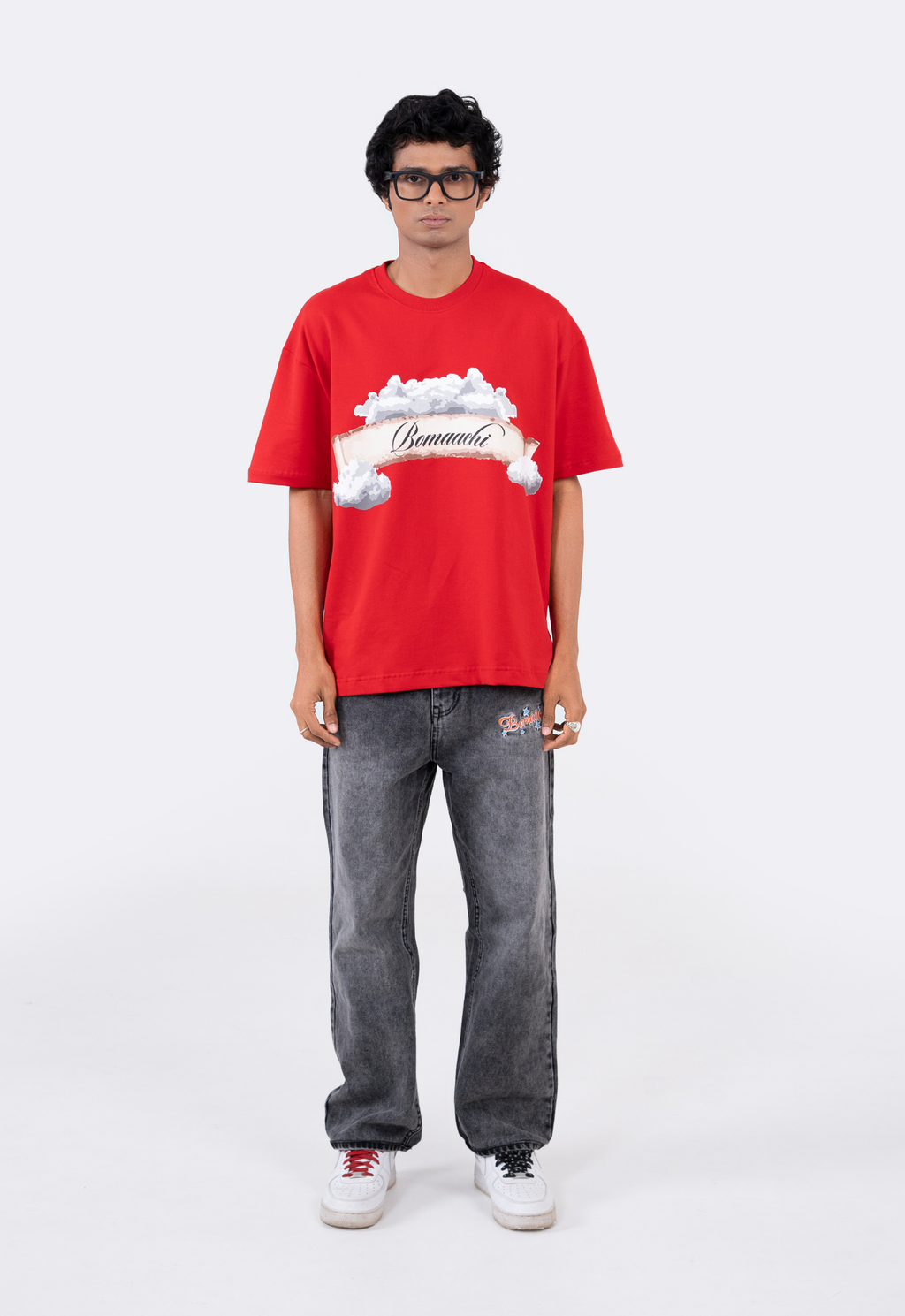 Angel in Clouds Red T-shirt