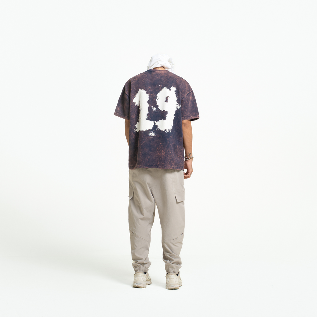 Navy Blue Acid Washed T-shirt