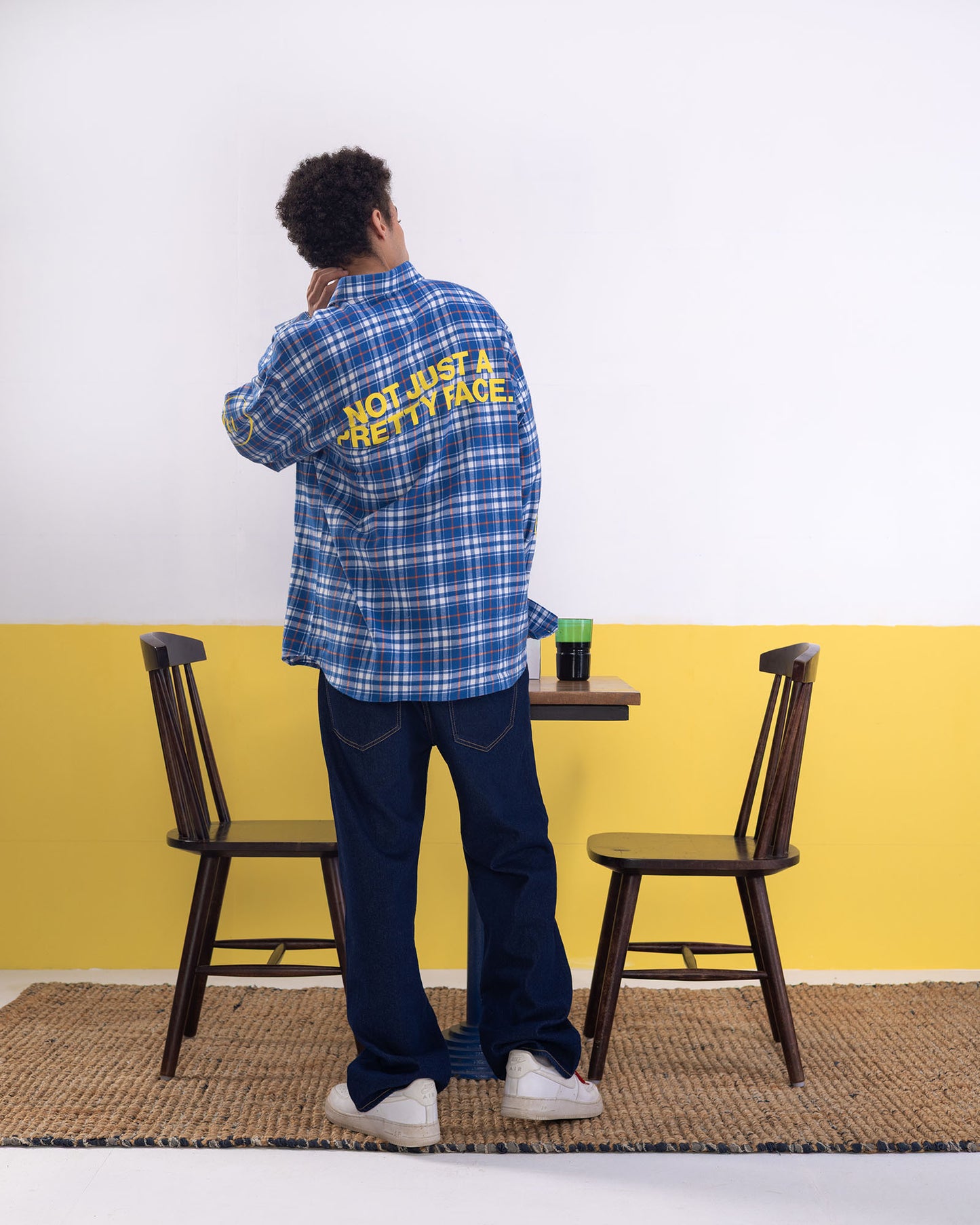 Not Just A Pretty Face Blue Shirt