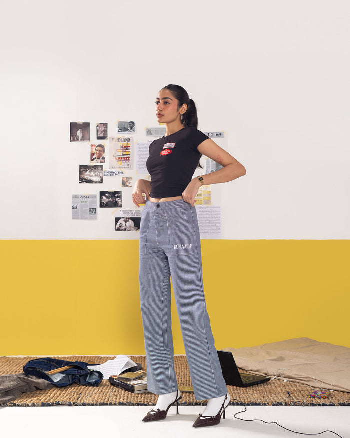 Striped Cotton Pants