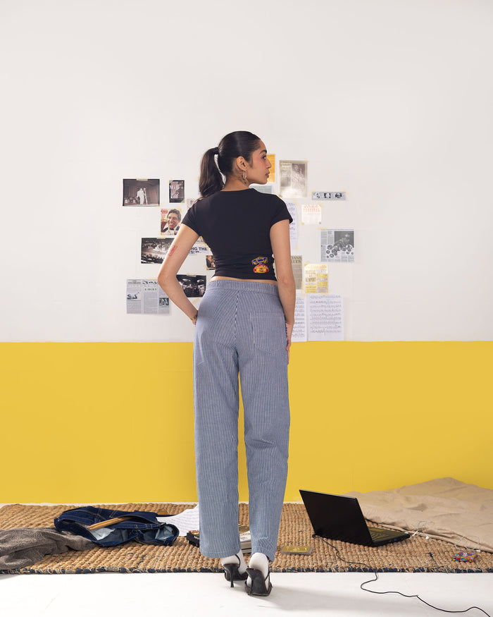 Striped Cotton Pants