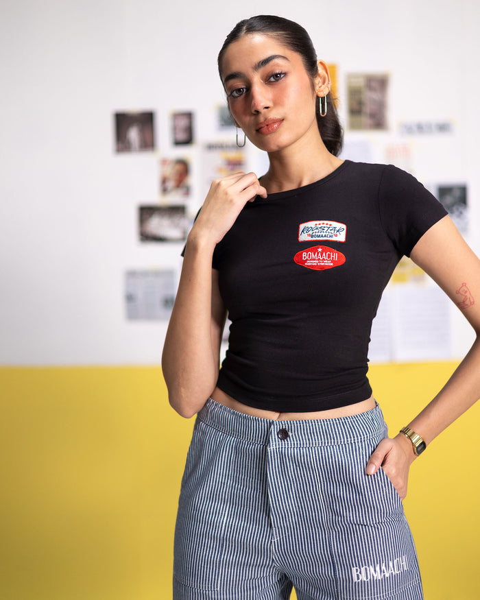 Certified Legend Black Crop Top