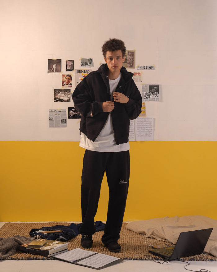 The Signature Rope Zip-Up - Black