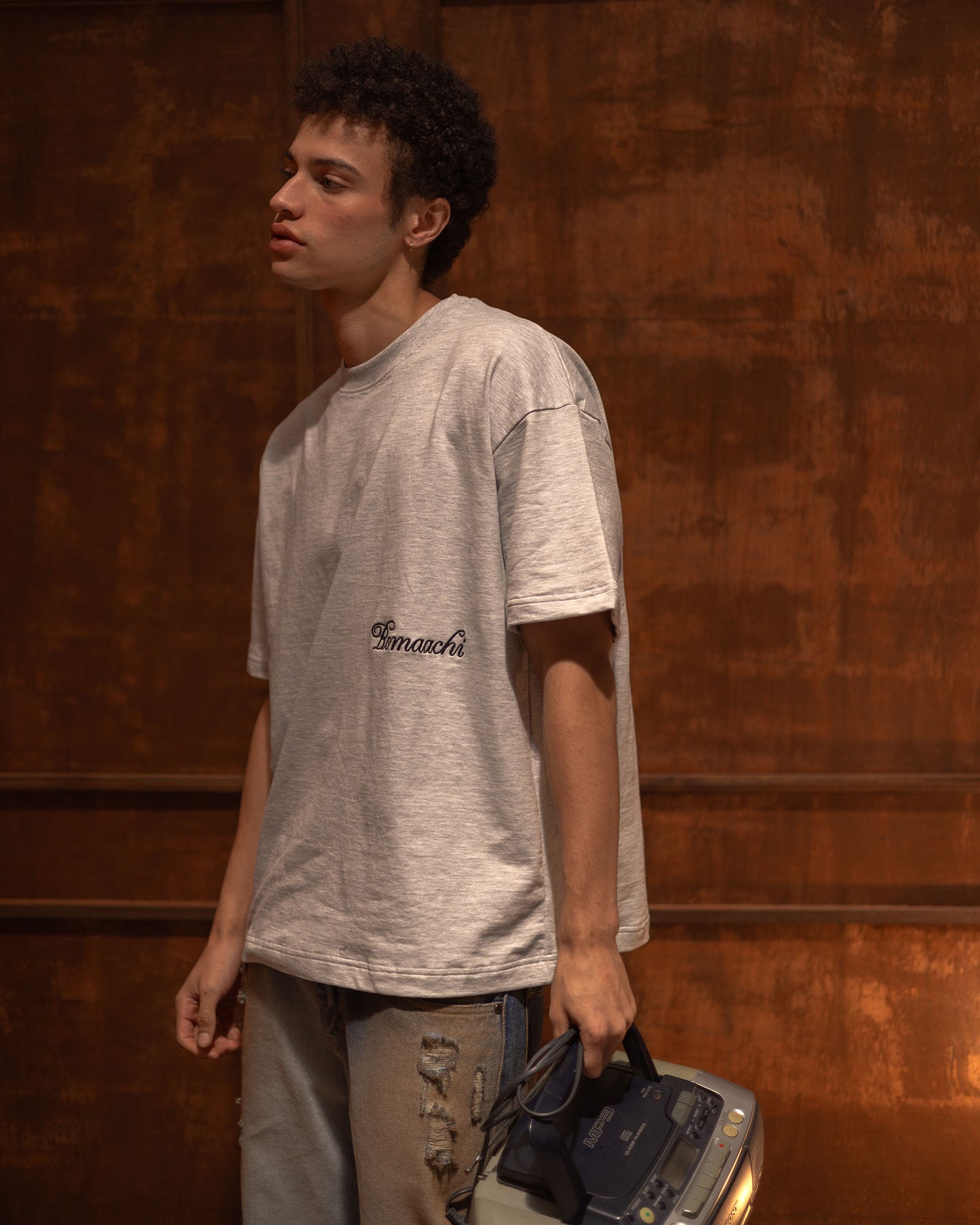 Blank Melange Grey T-shirt