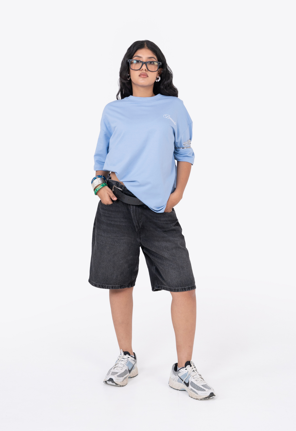 Oversized Blank Powder Blue