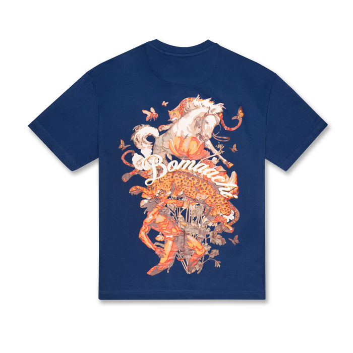 Jungle Chaos Navy Blue