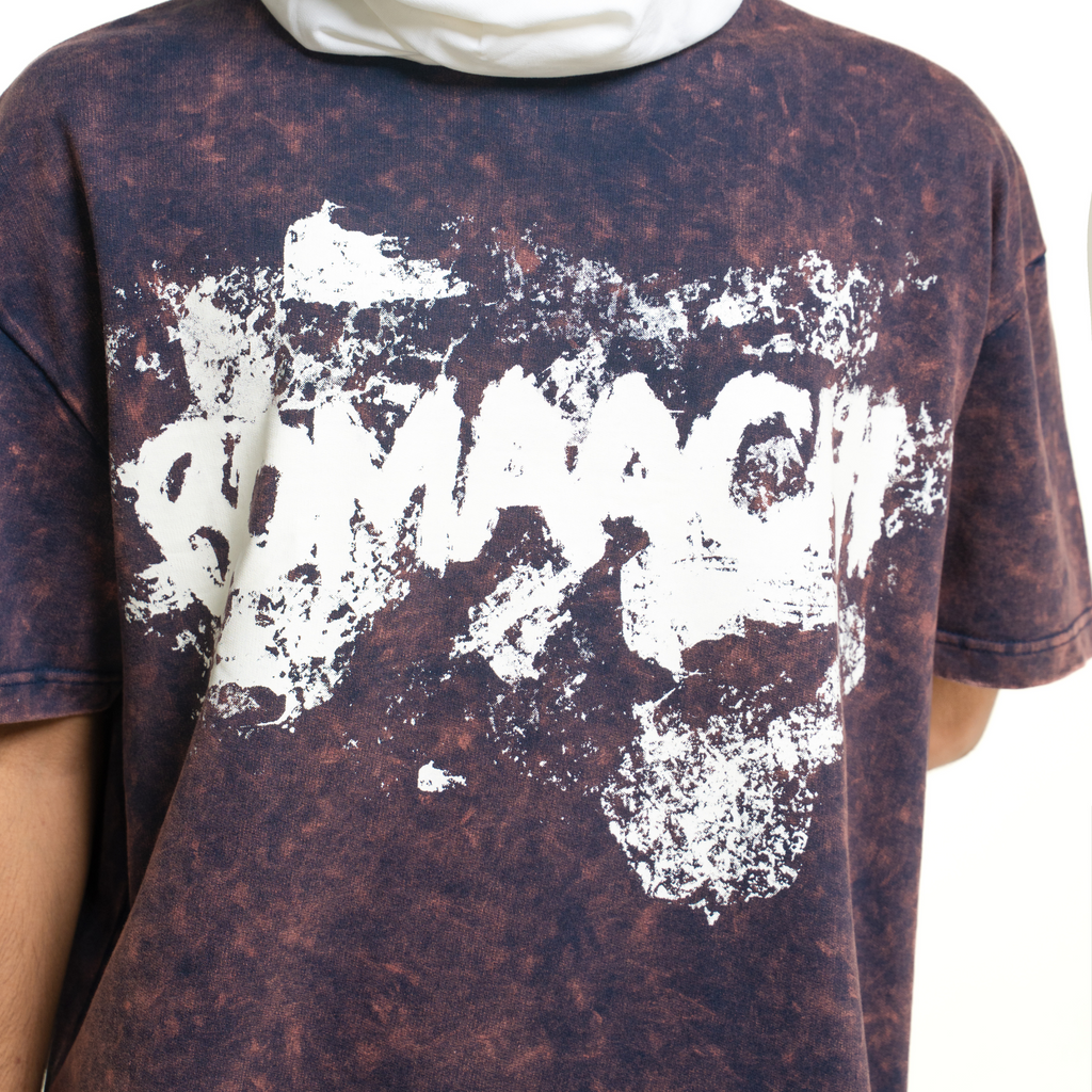 Navy Blue Acid Washed T-shirt