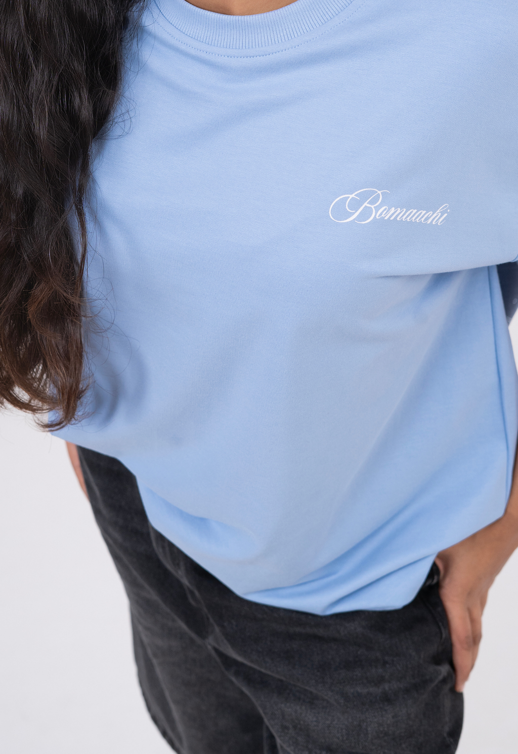Oversized Blank Powder Blue