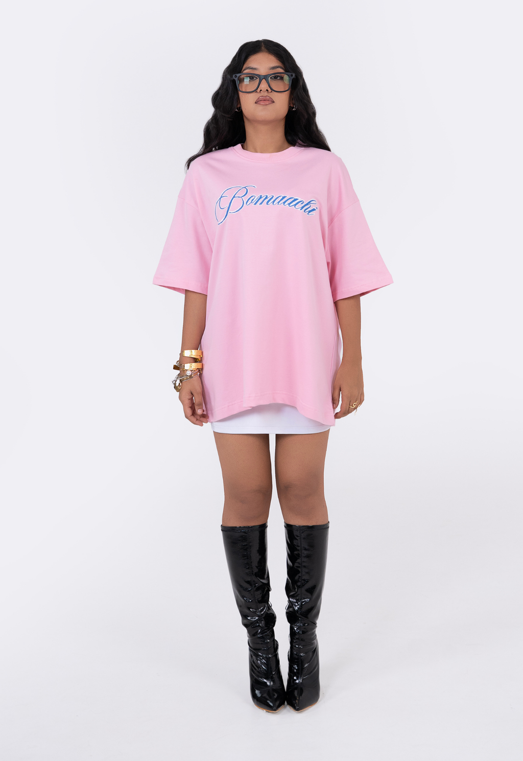 Causes Stares Scribbled Baby Pink T-shirt