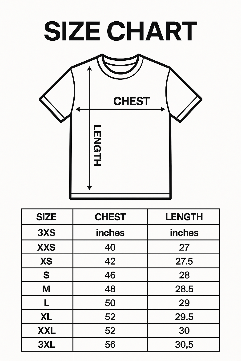 Size Chart Image